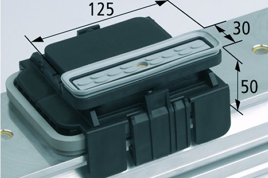 Vakuový blokVCBL-K1 130x30 H=50 mm L (podélný) pro úzké elementy