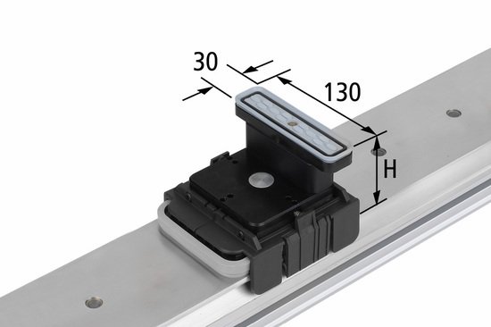 Vakuový blokVCBL-K1 130x30 H=125 mm Q (příčný) pro úzké elementy