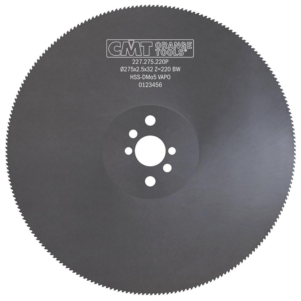 CMT - Pilový kotouč na ocel a kovy HSS D=275 F=32 Z=220 K=2,5 Povlak VAPO