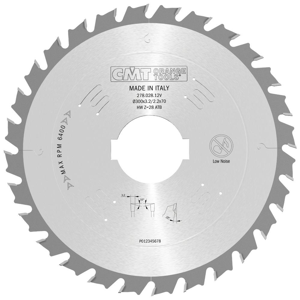 CMT - Rozmítací kotouč s omezovačem (D300x3,2 d70 Z28 HM)