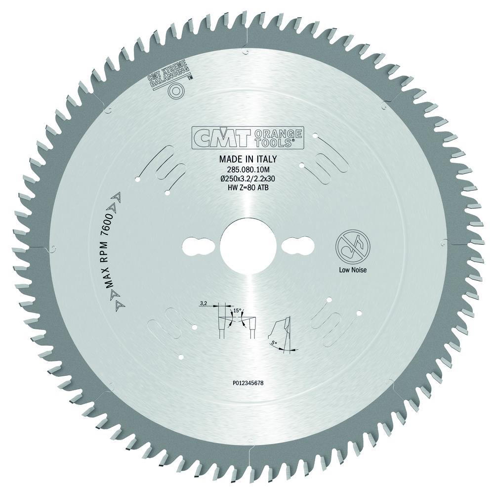 CMT - Pilový kotouč Industrial na dokončovací řezy (D250x3,2 d30 Z80 HM)
