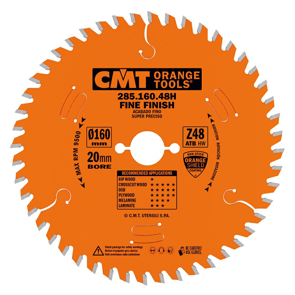 CMT - Pilový kotouč Industrial na dokončovací řezy (D160x2,2 d20 Z48 HM)