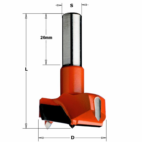 Sukovník pro strojní vrtání (D=45 mm; L=57,5 mm; Z2) RH