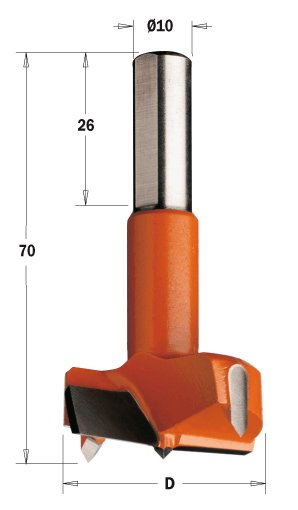 Sukovník pro strojní vrtání (D=35 mm; L=70 mm; Z2) LH