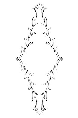 CMT Šablona pro ornamenty [B] D=415x170